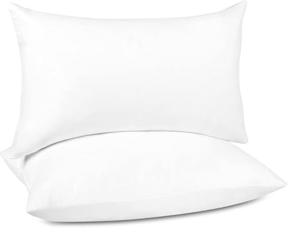 puredown® 14x20 Feather Down Pillow Inserts, Lumbar Pillow Insert Set of 2 - size: 14x20 Inch