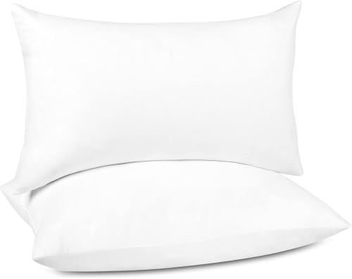 puredown® 14x24 Feather Down Pillow Inserts, Lumbar Pillow Insert Set of 2 - size: 14x24 Inch