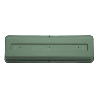 Bloem Dura Cotta 24" Plastic Window Box Planter with Saucer, Basil, 3-Pack - color: Basil, size: 24" (Pack of 3)
