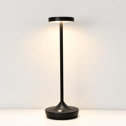 Cordless LED Table Lamps, Rechargeable 6000mAh, 72H Runtime, Waterproof - color: Black
