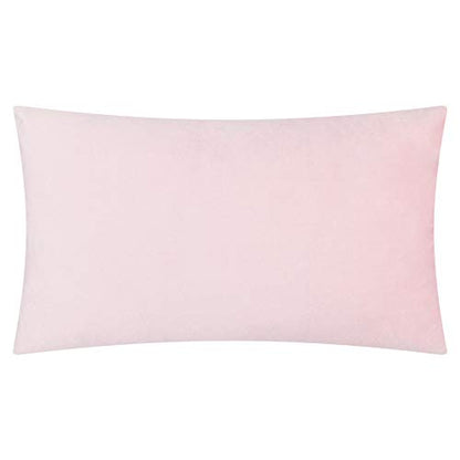 KINGROSE 3D Flower Throw Pillow Cover, 12 X 20 Inches, Velvet, Pink - color: Pink - Velvet