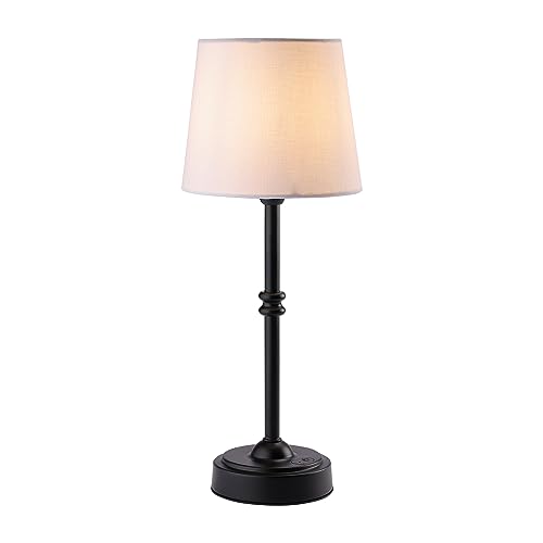 O'Bright Seraph Cordless Rechargeable LED Table Lamp, Black - color: Black