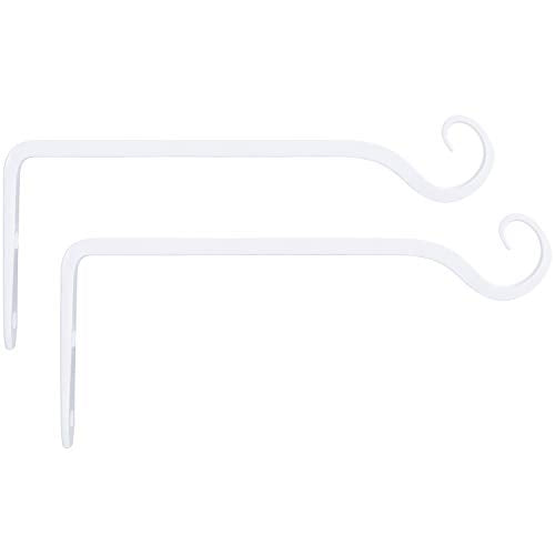 Mkono 10 Inc Plant Hangers, 2 Pack Hanging Plant Brackets Hooks for Wall - color: White, size: 10 Inch