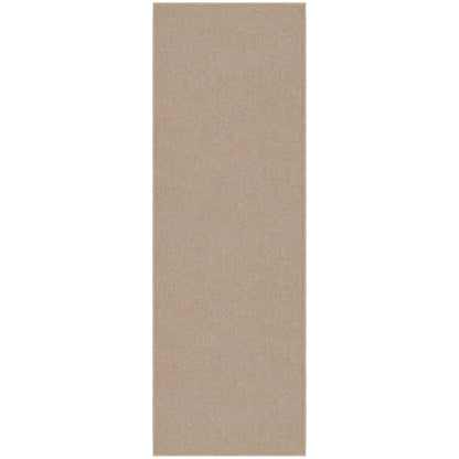 Ottomanson Door Mat Indoor Entryway Runner Rug – Non-Slip Durable Low-Pile Runner with Stain-Resistant Surface, 20" x 59", Beige - color: Beige