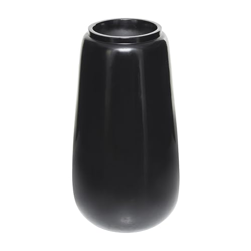 Deco 79 Resin Decorative Vase Centerpiece Vase, Flower Vase for Home Decoration 16" x 16" x 30", Black