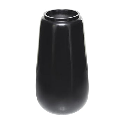 Deco 79 Resin Decorative Vase Centerpiece Vase, Flower Vase for Home Decoration 16" x 16" x 30", Black