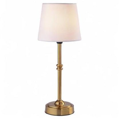 O'Bright Seraph Cordless Rechargeable LED Table Lamp, Antique Brass - color: Antique Brass