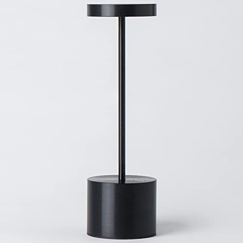 SAKRINGT Cordless Table Lamp Rechargeable,5000mAh Battery Operated Portable LED Table Light,Dimming Desk Lamp for Patio/Restaurant/Outdoor - color: 1 Pack Black