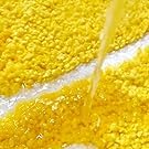 HYST Non-Slip Lemon Bath Rug Super Absorbent Machine Washable - color: Yellow, size: 1'8" x 2'8" (Semicircular)
