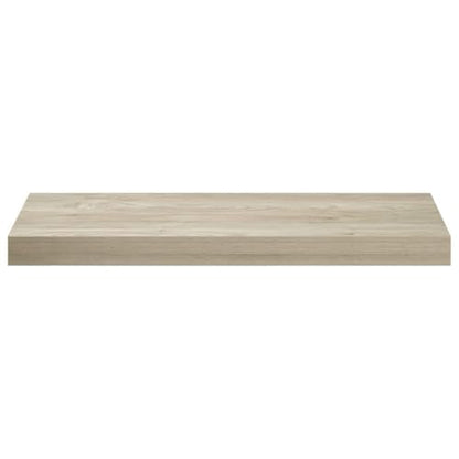 Floating Wall Shelf Oak 23.6x9.3x1.5 Honeycomb MDF Metal Frame Invisible Mount Modern Display for Living Room Bedroom Kitchen Hallway - color: Brown, size: 23.6" x 9.3" x 1.5"