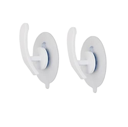 Adjustable Self Adhesive Curtain Tieback, No Drill Curtain Hook - color: White