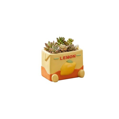 Cloud-Shaped Small Succulent Planters, 3.4''Dog Cute Plant Pots with Drainage Holes Funny Mini Resin Flower Pots for Indoor Outdoor Home Office Gifts (Mini B) - style: Mini B