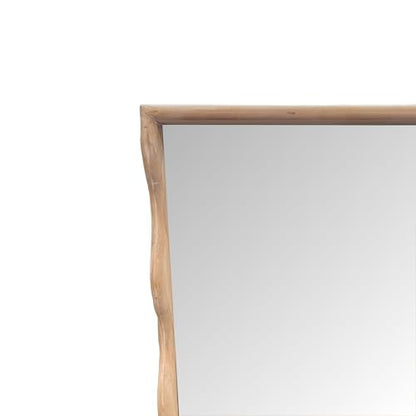 Howard Elliott Collection Willow Scalloped Mirror Rectangle Brown 35.5H x 25.1/4W x 2D