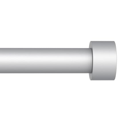 Silver Curtain Rods for Windows 28 to 48 Inch,5/8 Inch Diameter Heavy Duty Metal Stainless Steel Drapery Rods with Brackets,Modern Curtain Rod with Simple End Caps - color: Silver, size: 28-48"(1 Pack)