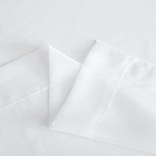 NICETOWN Sheer Window Panel Curtains - Grommet Top Gauzy Sheer Drapes Lightweight Breathable Panels for Windows (2-Pack, 54 Wide x 63 inch Long, White) - color: White, size: 54"W x 63"L (Pack of 2)