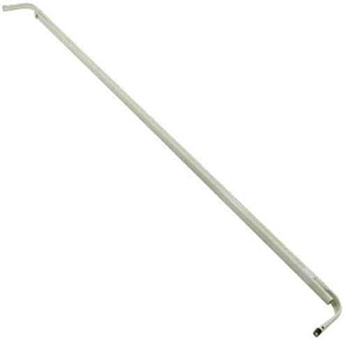 Graber Single Standard Lock Seam Curtain Rod, 48 to 84-Inch Adjustable Width, 5 1/2-Inch Projection, White