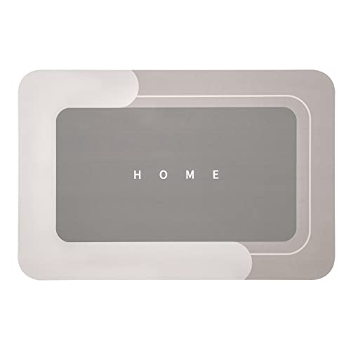 Housego Absorbent Bath Mat, Quick Dry Bath Rug, Non-Slip, 15.7x23.6 Inch, Beige - color: Beige, size: 15.7" x 23.6" (Rectangular)