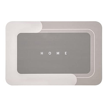 Housego Absorbent Bath Mat, Quick Dry Bath Rug, Non-Slip, 15.7x23.6 Inch, Beige - color: Beige, size: 15.7" x 23.6" (Rectangular)