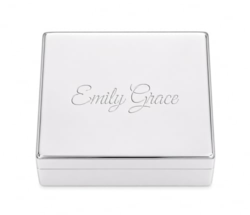 Cherished Moments Personalized Classic Rectangle Jewelry Box with Name - color: Rectangle Name