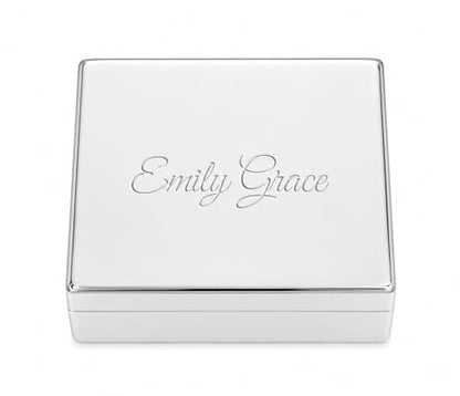 Cherished Moments Personalized Classic Rectangle Jewelry Box with Name - color: Rectangle Name