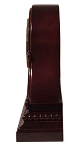 Mantel Clocks, Battery Operated, Silent Wood Mantle Clock with Westminster Chimes On The Hour, Solid Wooden Shelf Decorative Chiming Table Clock, 9" x 16" x 3" - color: Walnut - Roman Numerals