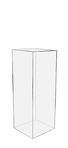 Acrylic Art Sculpture Stand Pedestal Display Clear 12" x 12" x 24"h