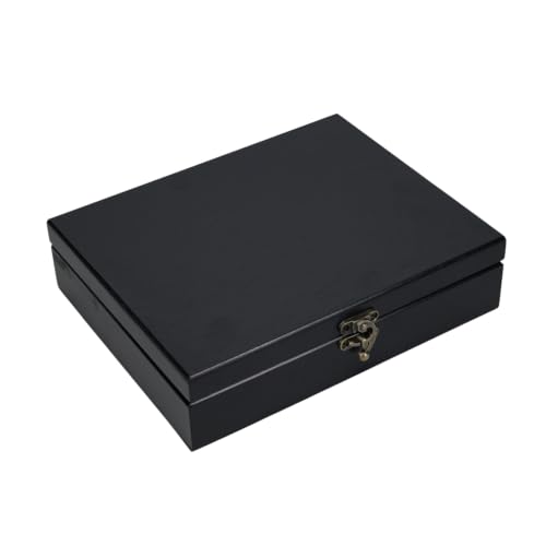 WE Games Old World Wooden Keepsake Box - color: Black Stained, size: Medium