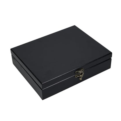 WE Games Old World Wooden Keepsake Box - color: Black Stained, size: Medium