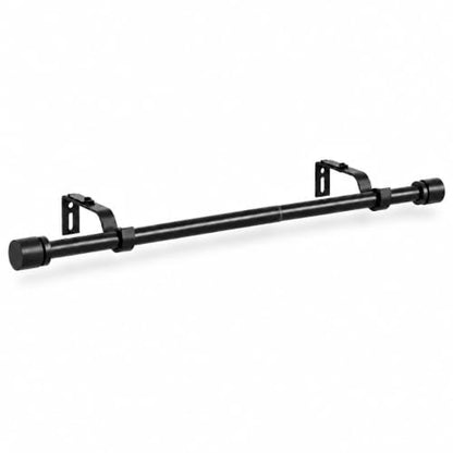 Ottsuls Black Curtain Rod, Adjustable 32-46 in, Extends to 58 in - size: 32" to 46"