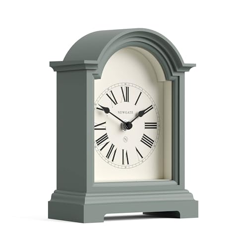 NEWGATE® Carriage Clock | Classic Arch top Mantel Clock | Asparagus Green | Roman Numerals | Classic Vintage Style for Mantelpiece, Desk, Table top, Shelf or Bedside - color: Asparagus Green
