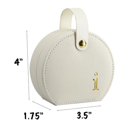 COLLECTIVE HOME Small Travel Jewelry Case for Women, Detachable Handle (i) - color: i