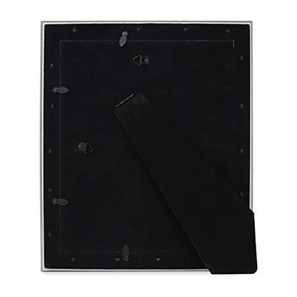 Laura Ashley 8x10 Silver Beveled Mirror Picture Frame Tabletop & Wall Mount - color: Silver, size: 8x10