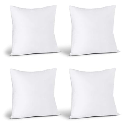Utopia Bedding Throw Pillows Insert (Pack of 4, White) - 28 x 28 Inches Bed and Couch Pillows - Indoor Decorative Pillow - size: 28x28 Inch