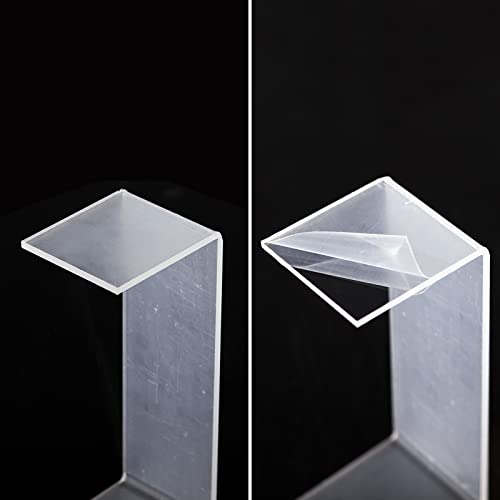 CECOLIC Acrylic Display Stand Riser Clear Small Acrylic Decorator Stand Shelf for Figures Pops, Jewelry, Cupcake, Dessert - 2 Sets - size: 5x5x6''
