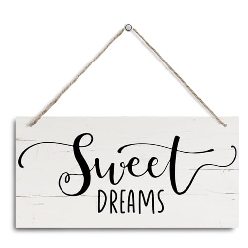 Inspirational Decor, Bedroom Decor, Sweet Dreams Sign, Decorative Hanging Wall Plaque Wood Sign, Bedroom Wall Art, Farmhouse Home Decor for Bedroom, Bedroom Wall Sign, Rustic Wall Decor - color: Room 11