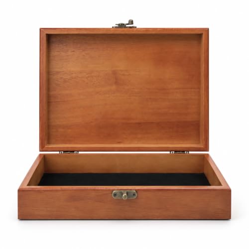 WE Games Old World Wooden Keepsake Box - color: Redwood, size: Large