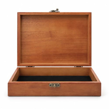 WE Games Old World Wooden Keepsake Box - color: Redwood, size: Large