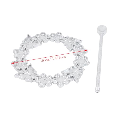 2pcs Silver Curtain Tiebacks, Flower Butterfly Drapery Holdbacks - style: Silver Butterfly