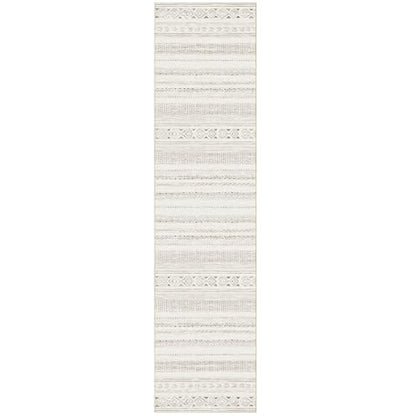 cotiled Hallway 2.6x8 Runner Rugs Washable Boho Moroccan Soft Rug - color: Light Brown/Cream, size: 2.6' x 10' (Runner)
