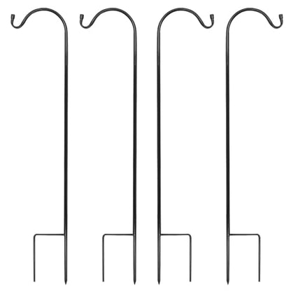 Urban Deco 4 Pack Heavy Duty Shepherds Hook, 37 Inch Tall Plant Hooks,Adjustable Height Garden Stakes & Plant Hooks, Ideal for Garden, Wedding & Outdoor Plant Hanging - size: 37Inch 4PK