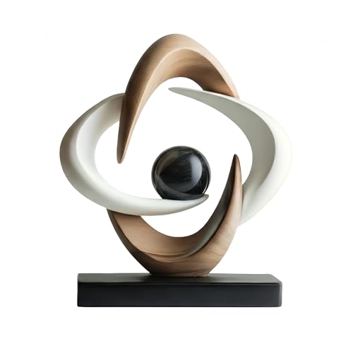 AWNR Modern Sculptures Living Room Shelf Decor Home Décor Accents - color: Wood a