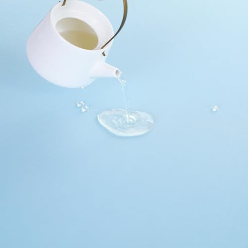 FOLINS&HOME 4 Pack Baby Blue Waterproof Table Runner 48 Inches Long - color: Baby Blue, size: 12" x 48" (4 Pcs)