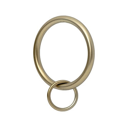 Ivilon Drapery Eyelet Curtain Rings - 1.7" Ring Loop for Hook Pins, Set of 14 - Warm Gold - color: Warm Gold, size: Set of 14 (1.7")