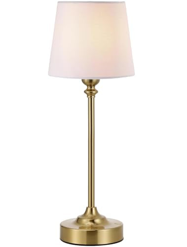 Kakanuo Gold Cordless Table Lamp with Rechargeable Battery, 1 Pack - color: White - Gold