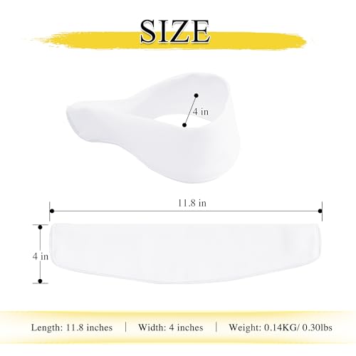 NICETOWN Strong Magnetic Curtain Tiebacks - Natural Decorative Curtain Ties Wide Straps Holdbacks for Modern Curtains (White,11.8 X 4 Inches, Set of 4,Suitable for 29”- 52" Wide) - color: White, size: 4"W x 11.8"L (Pack of 4)