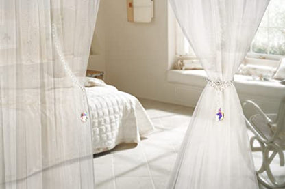 SUQ I OME Luxury Crystal Beaded Magnetic Curtain Tieback, Colorful - color: Ab Colorful