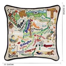 Catstudio Vermont Hand Embroidered Pillow, Decorative Throw Pillow - color: Vermont