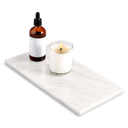 Natural Marble Decorative Tray, 12"x6" Namib Fantasy Stone Bathroom Trays - color: 12"x6"-namib Fantasy