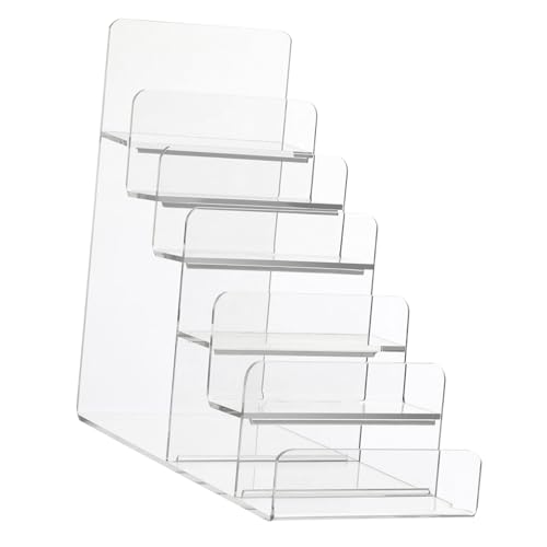 1pc Acrylic Clear Purse Display Stand - Jewelry Handbag Organizer Rack, Perfume Nail Polish Holder Shelf for Counter Vendor Display, Purse Organizer Stand