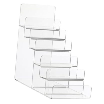 1pc Acrylic Clear Purse Display Stand - Jewelry Handbag Organizer Rack, Perfume Nail Polish Holder Shelf for Counter Vendor Display, Purse Organizer Stand